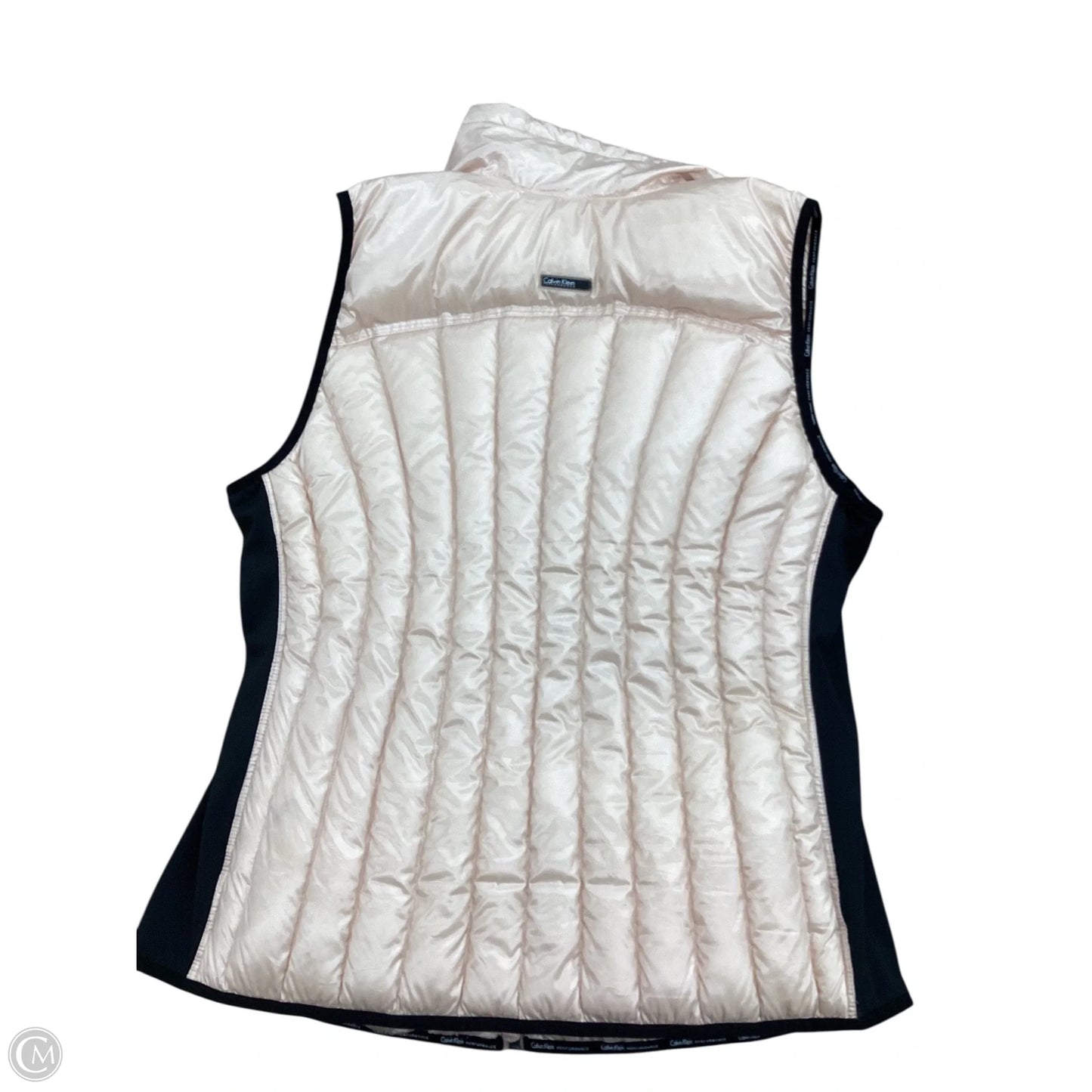 Vest Puffer & Quilted By Calvin Klein In Peach, Size: 1x