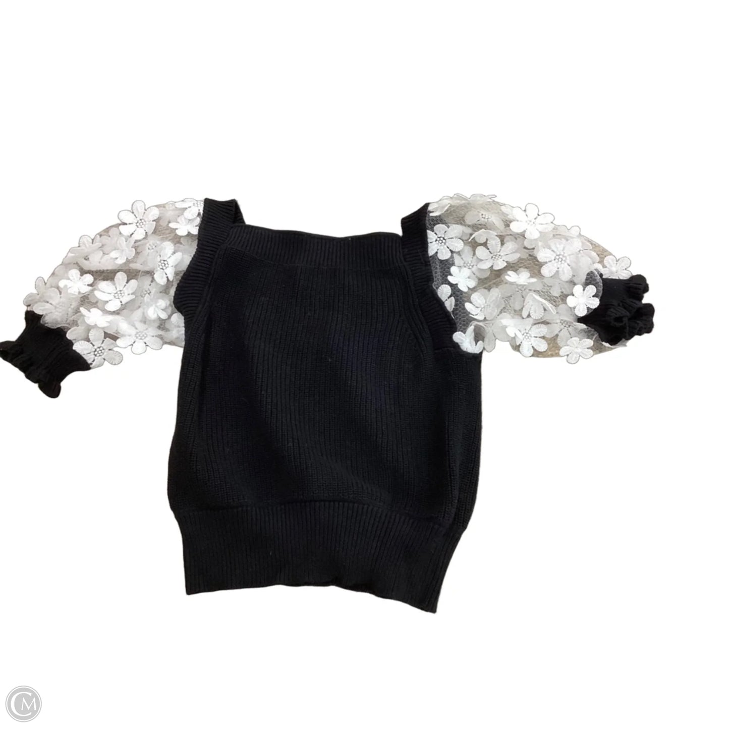 Top Short Sleeve By Clothes Mentor In Black, Size: S