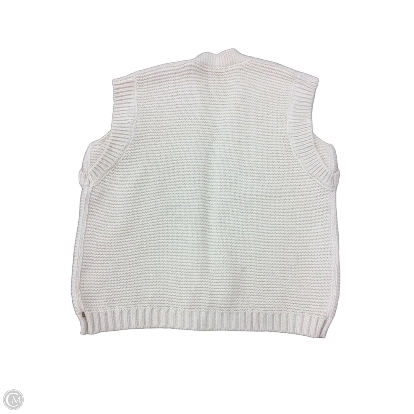 Sweater Short Sleeve By Yest In Ivory, Size: Xl