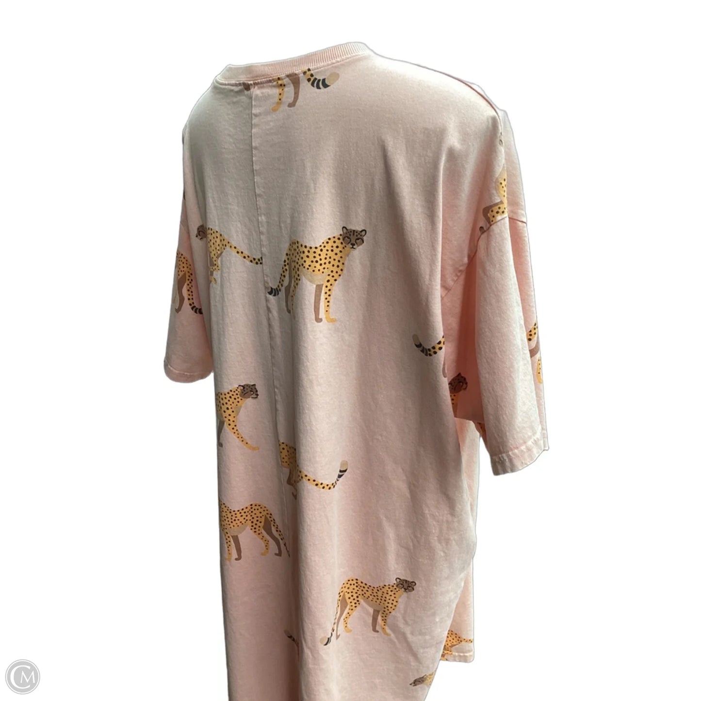 Top Short Sleeve By Easel In Peach, Size: L