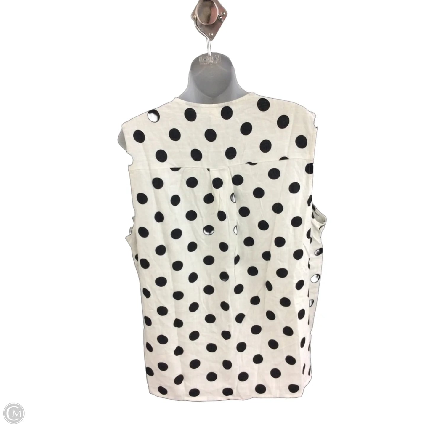 Top Sleeveless By Clothes Mentor In Polkadot Pattern, Size: 2x