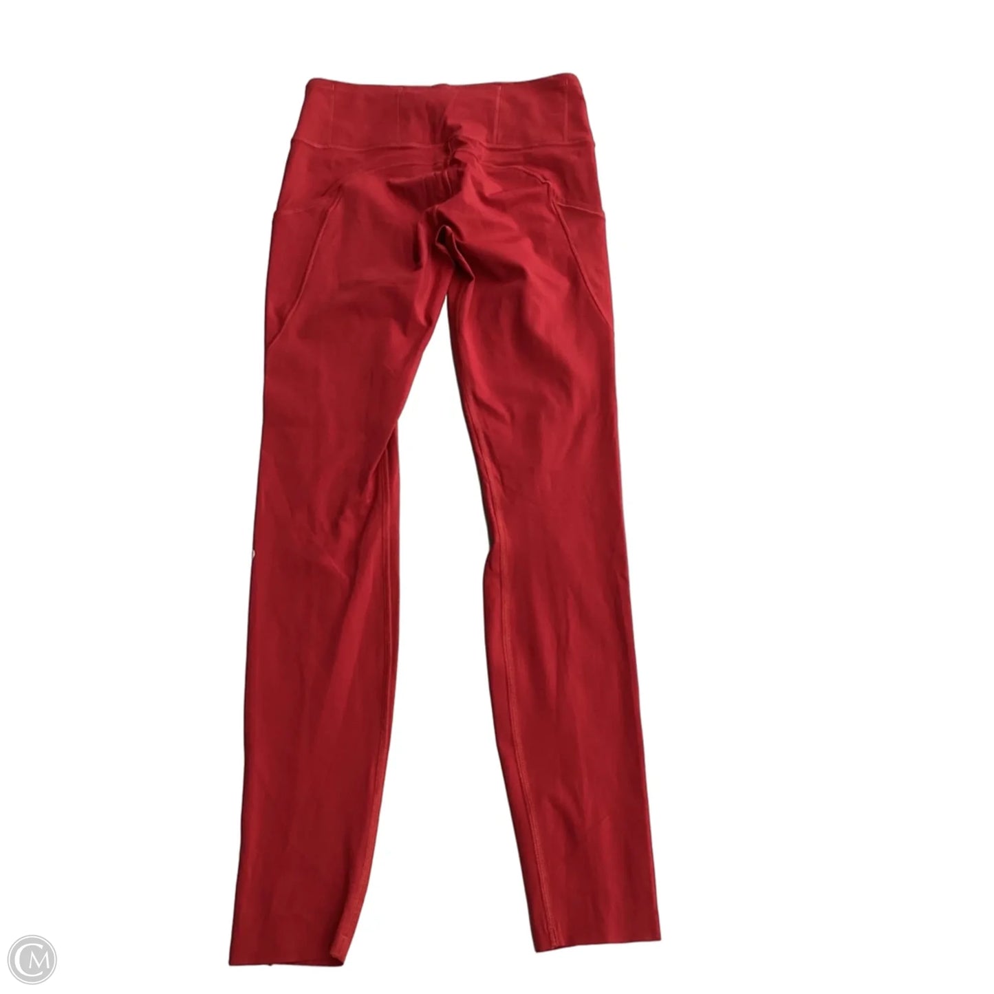 Athletic Leggings By Lululemon In Red, Size: S