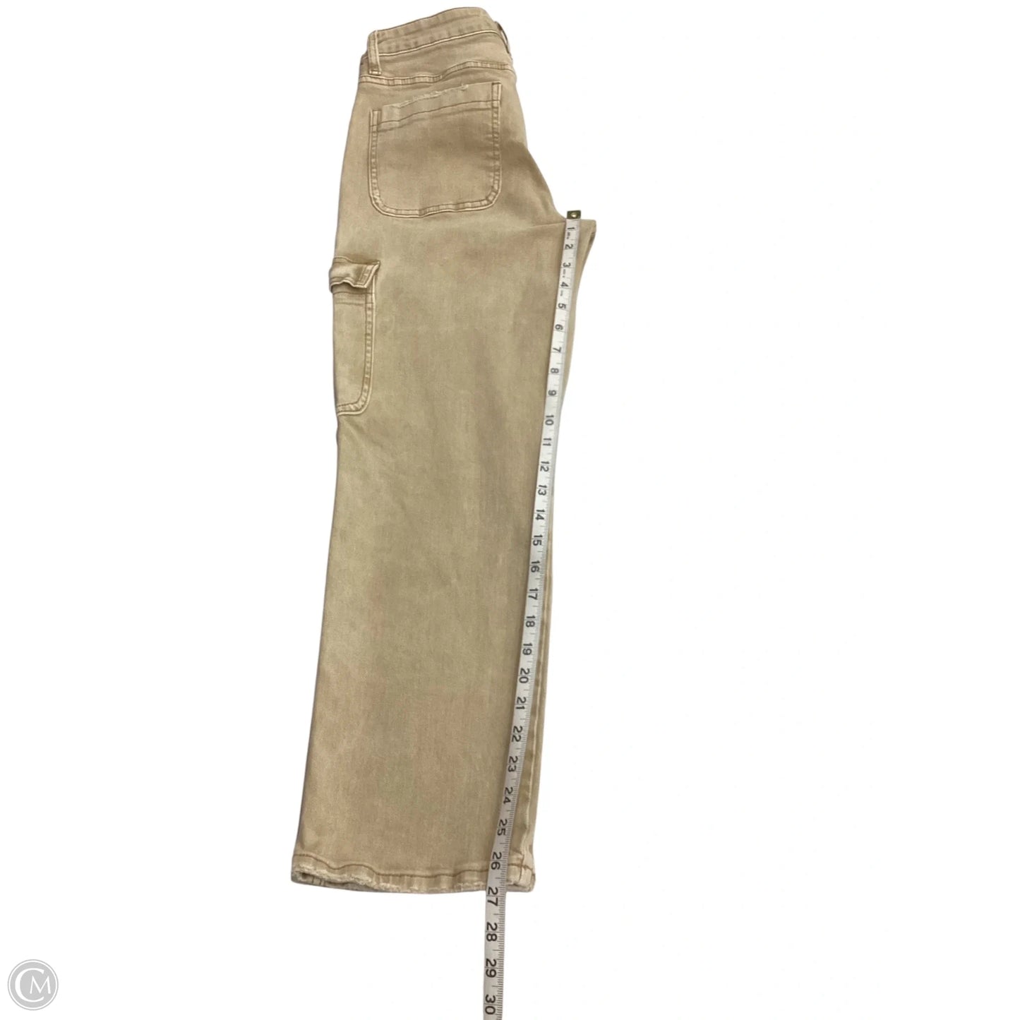 Jeans Straight By Vervet In Tan, Size: 6