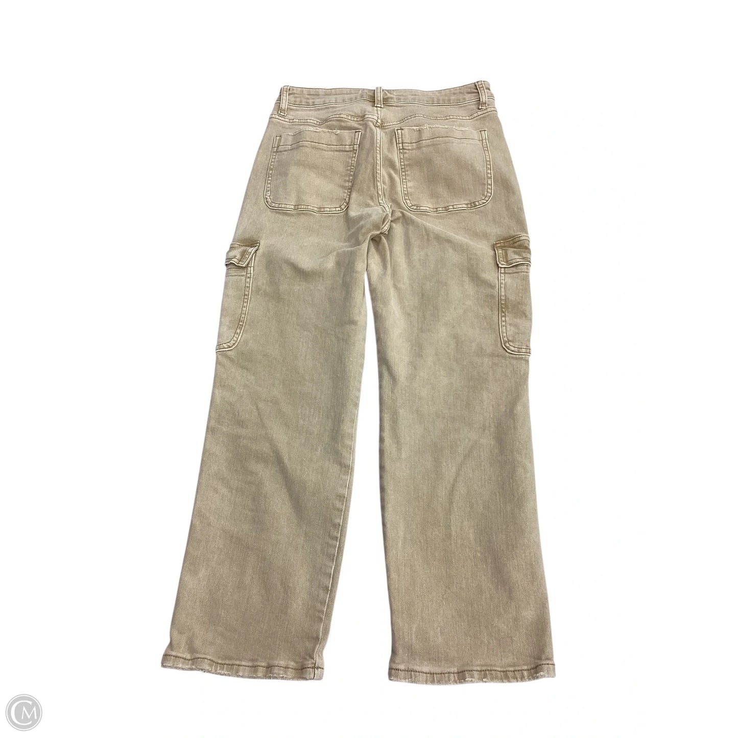 Jeans Straight By Vervet In Tan, Size: 6