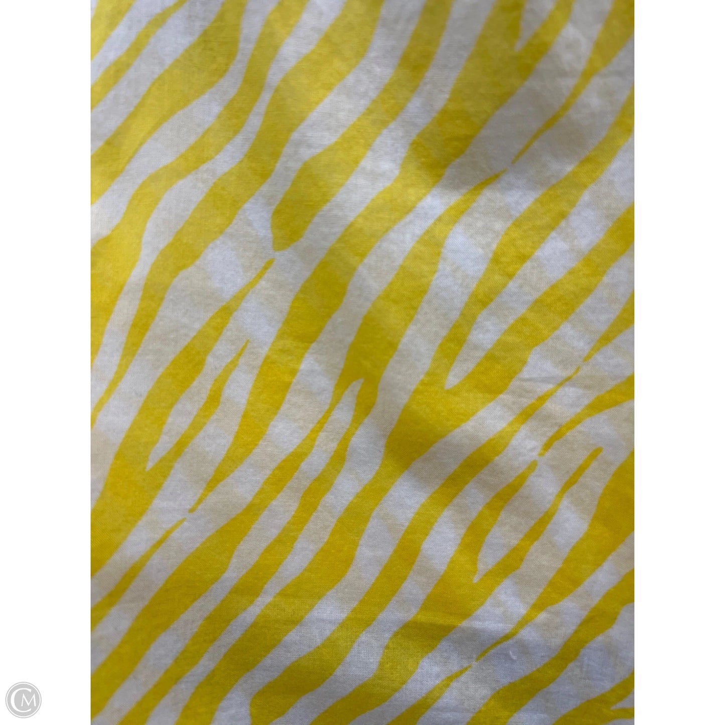 Blouse Short Sleeve By Talbots In Yellow, Size: Xs
