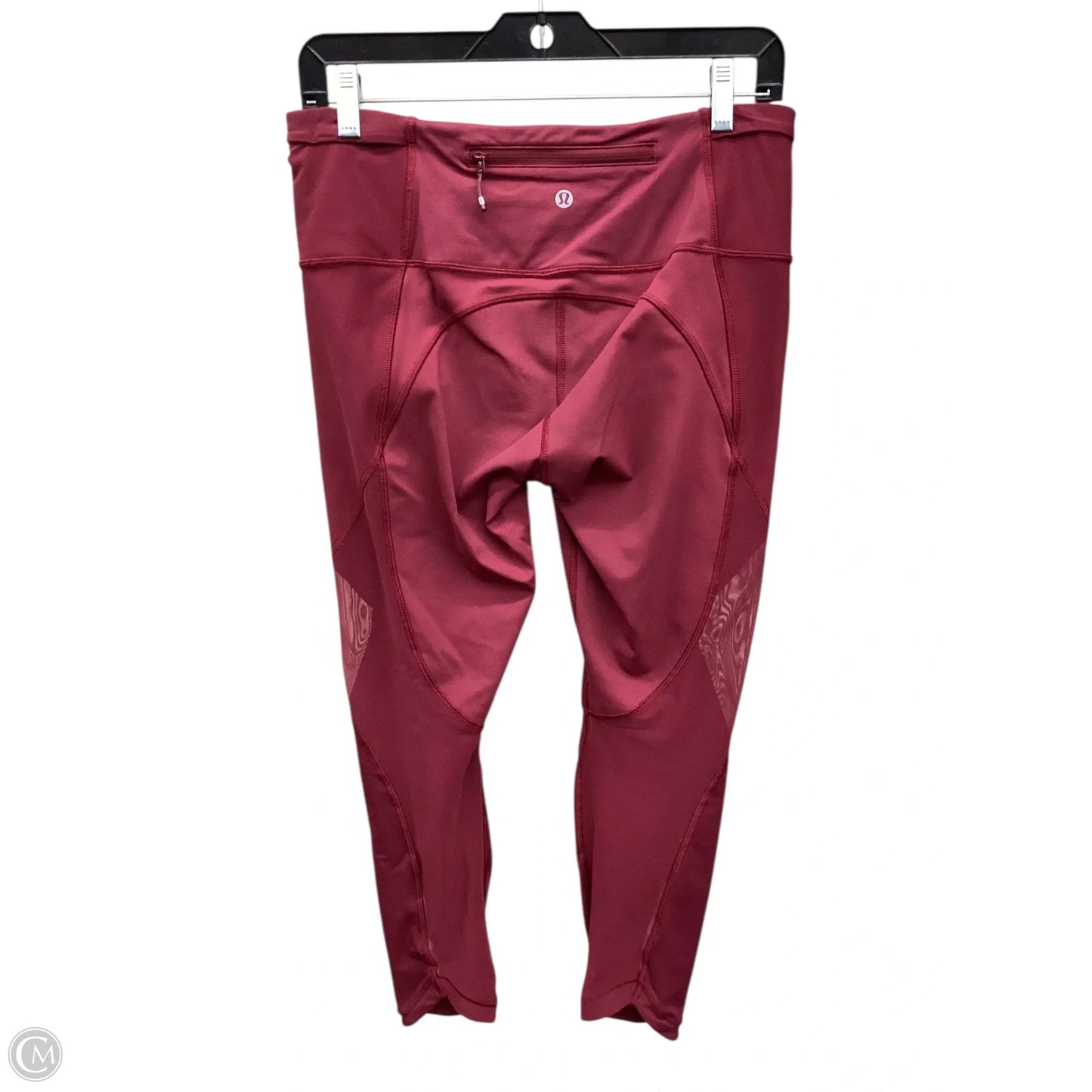 Athletic Leggings By Lululemon In Maroon, Size: M
