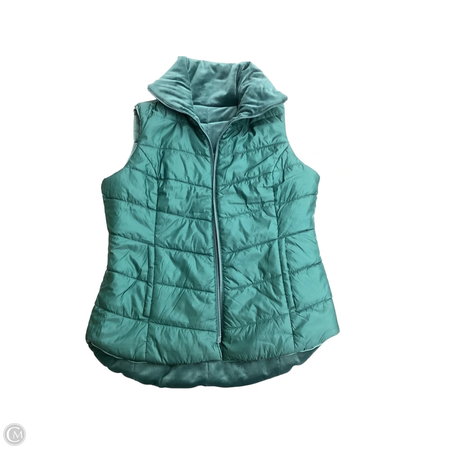 Vest Puffer & Quilted By Clothes Mentor In Green, Size: M