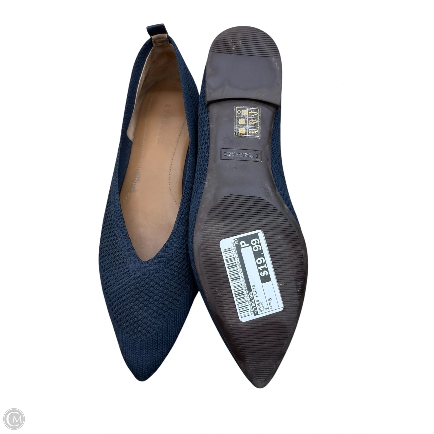 Shoes Flats By Everlane In Navy, Size: 8