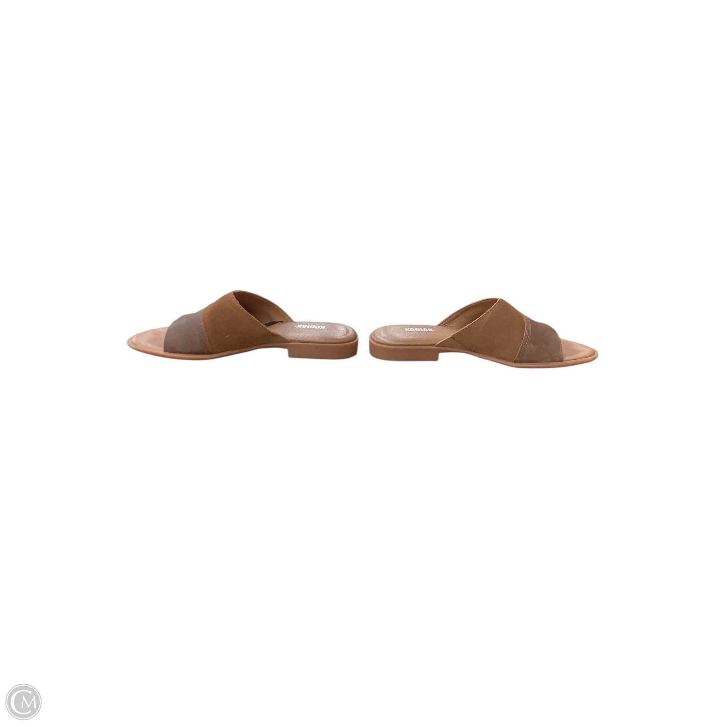 Sandals Flats By Clothes Mentor In Brown, Size: 7.5