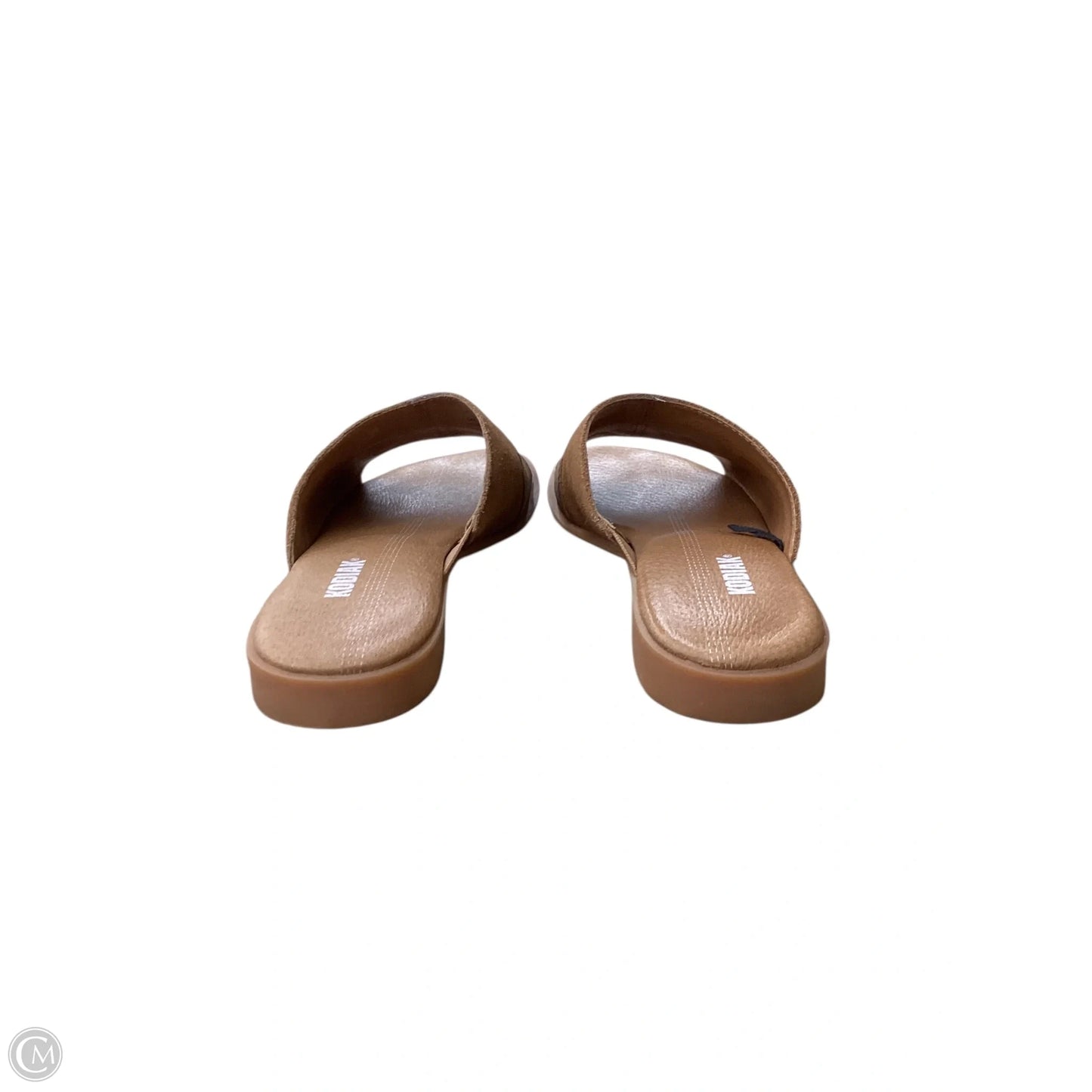 Sandals Flats By Clothes Mentor In Brown, Size: 7.5