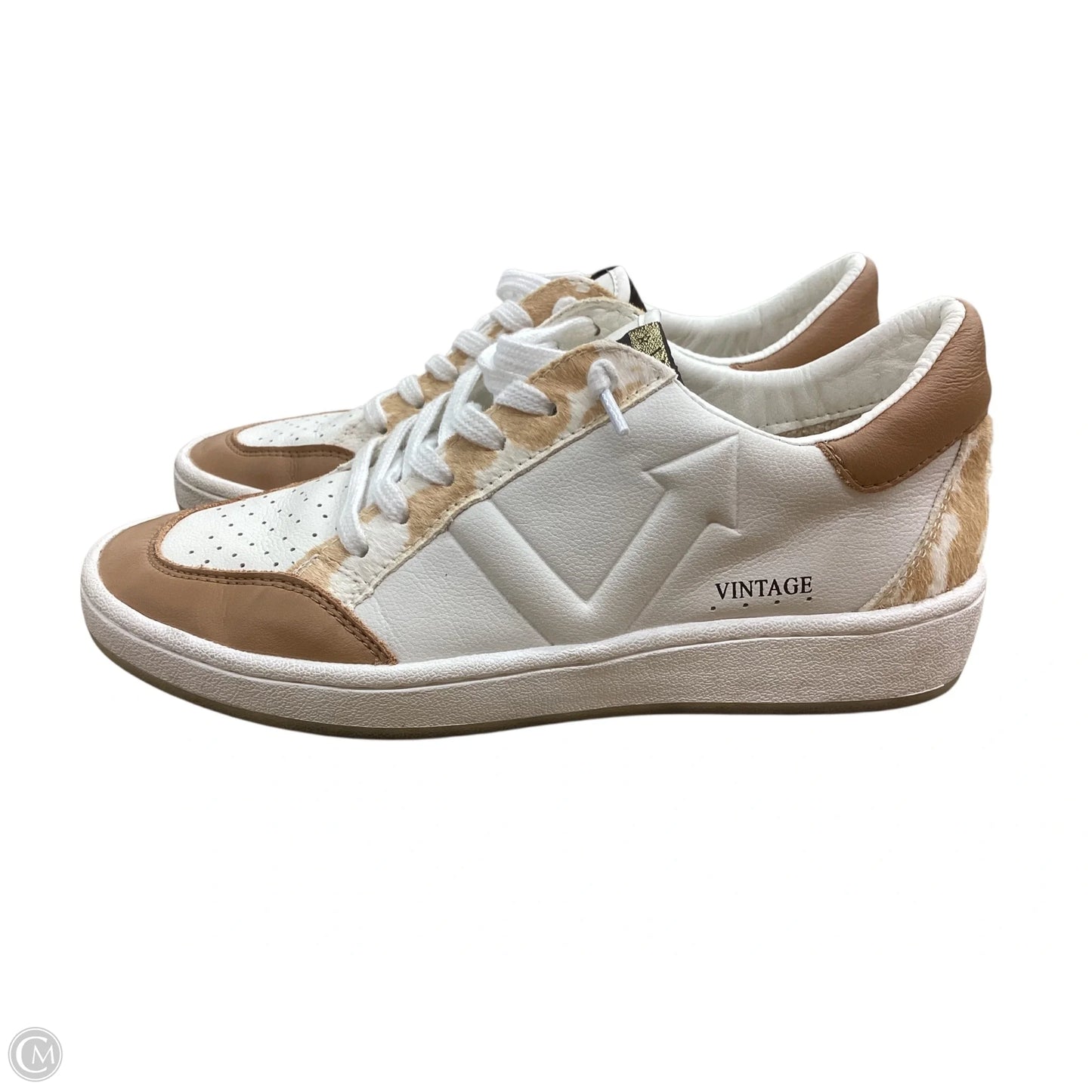 Shoes Sneakers By Vintage Havana In Tan & White, Size: 8.5