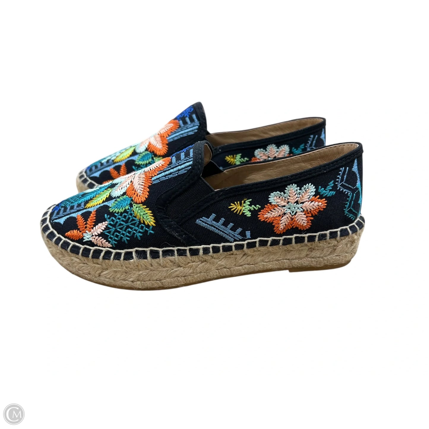 Shoes Heels Platform By Johnny Was In Floral Print, Size: 7.5