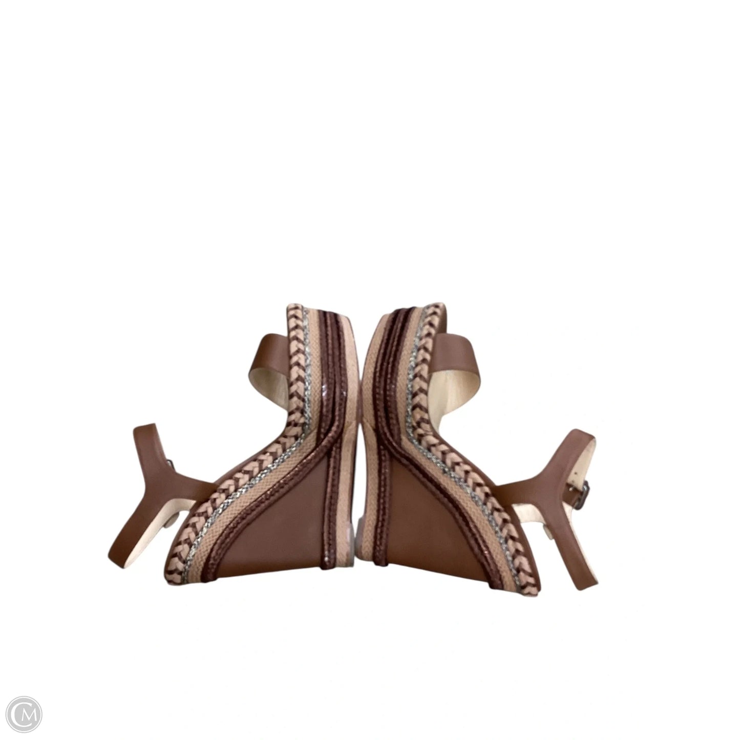 Sandals Luxury Designer By Christian Louboutin In Brown, Size: 6