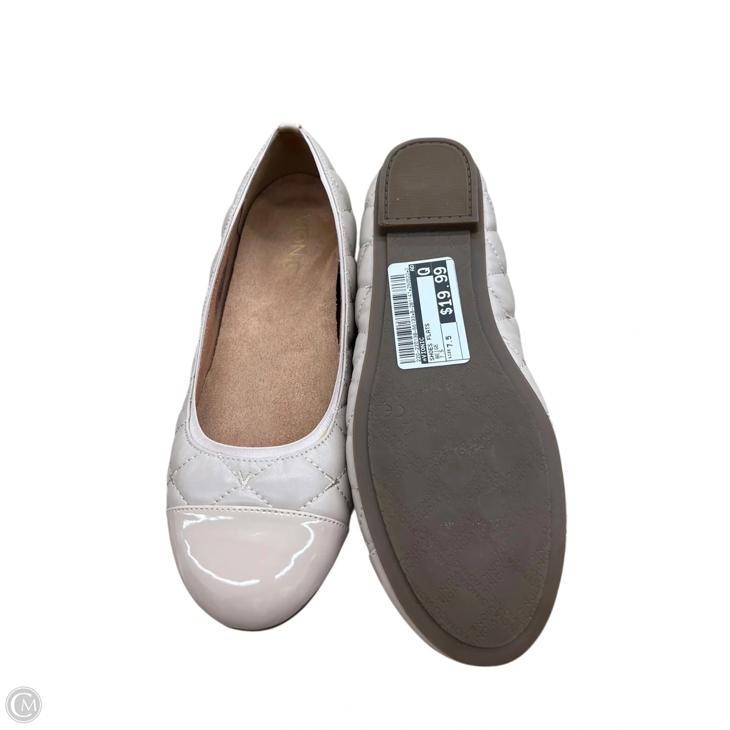 Shoes Flats By Vionic In Beige, Size: 7.5