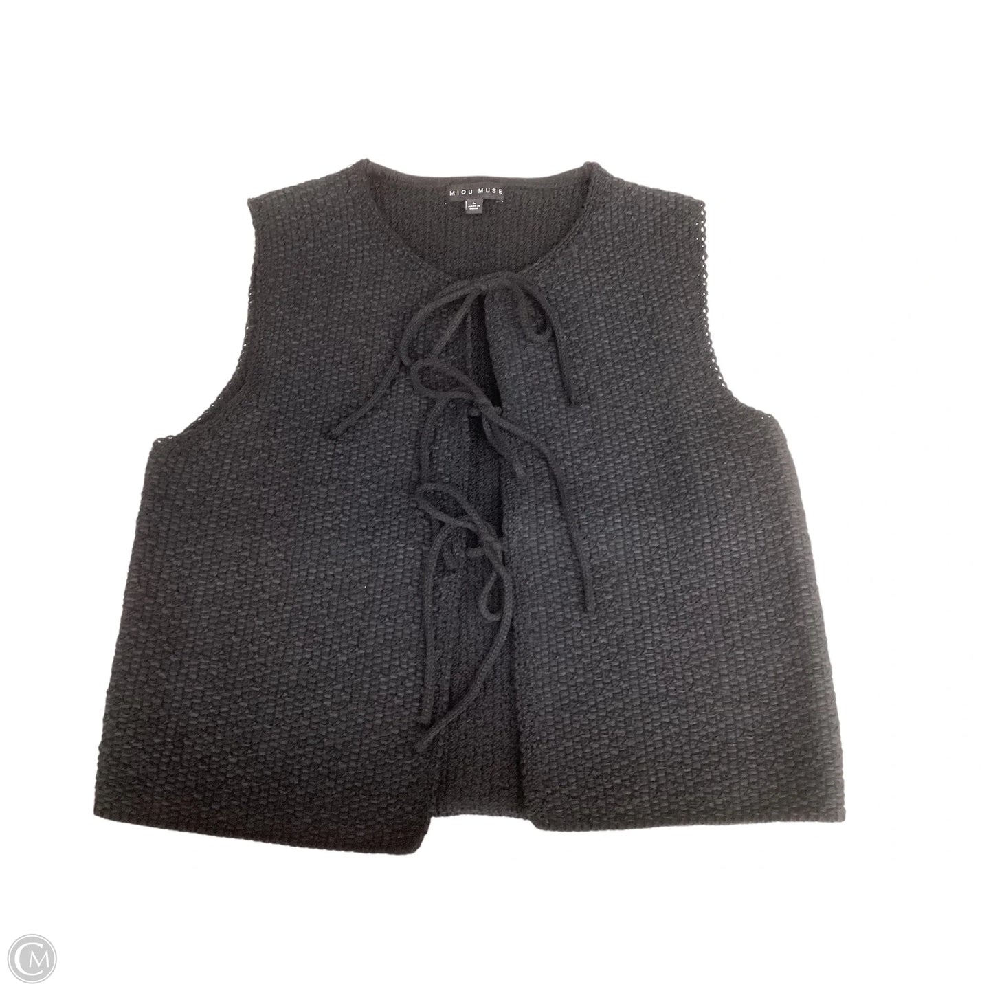 Vest Sweater By Cmc In Black, Size: L