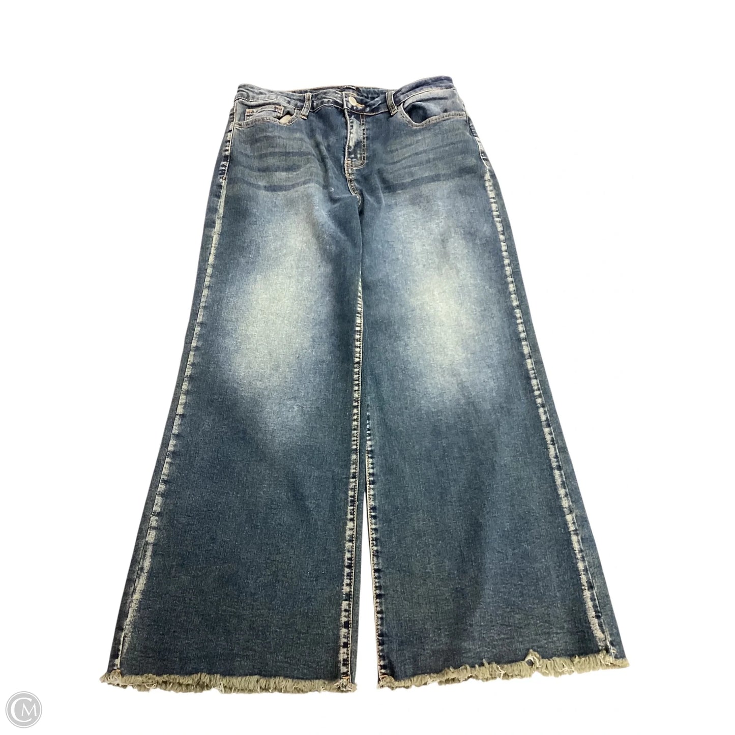 Jeans Wide Leg By Flamingo Urban In Blue Denim, Size: M