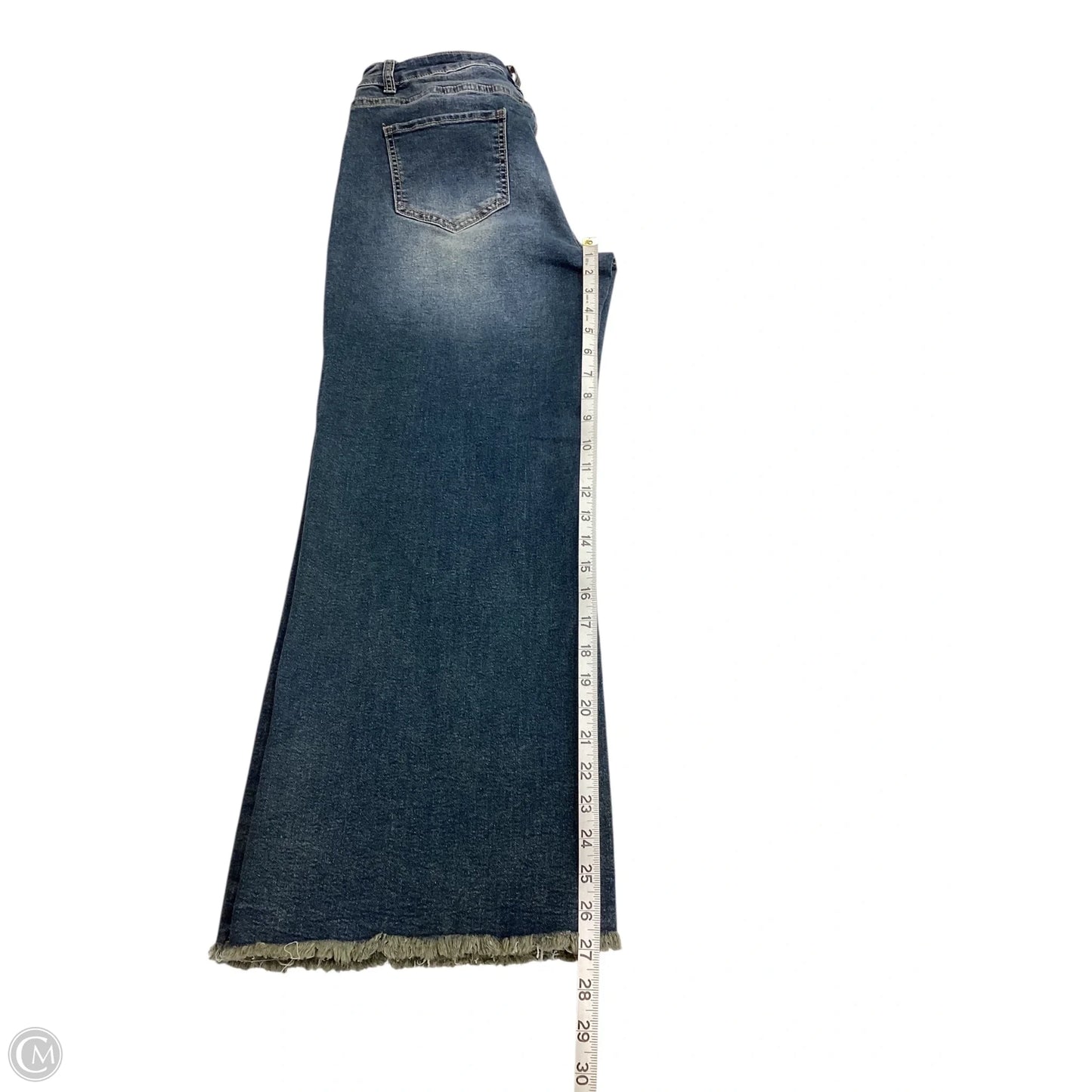Jeans Wide Leg By Flamingo Urban In Blue Denim, Size: M