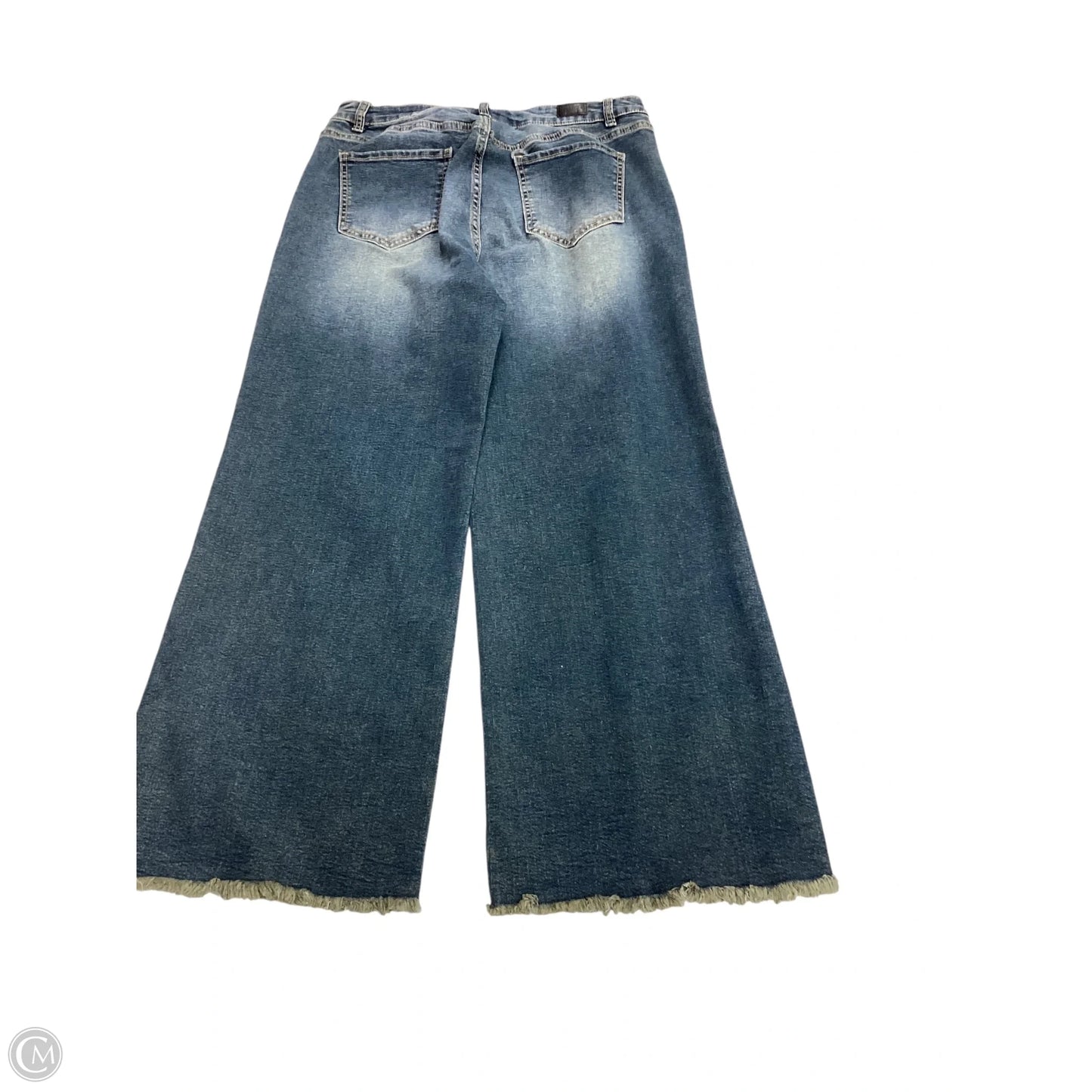 Jeans Wide Leg By Flamingo Urban In Blue Denim, Size: M