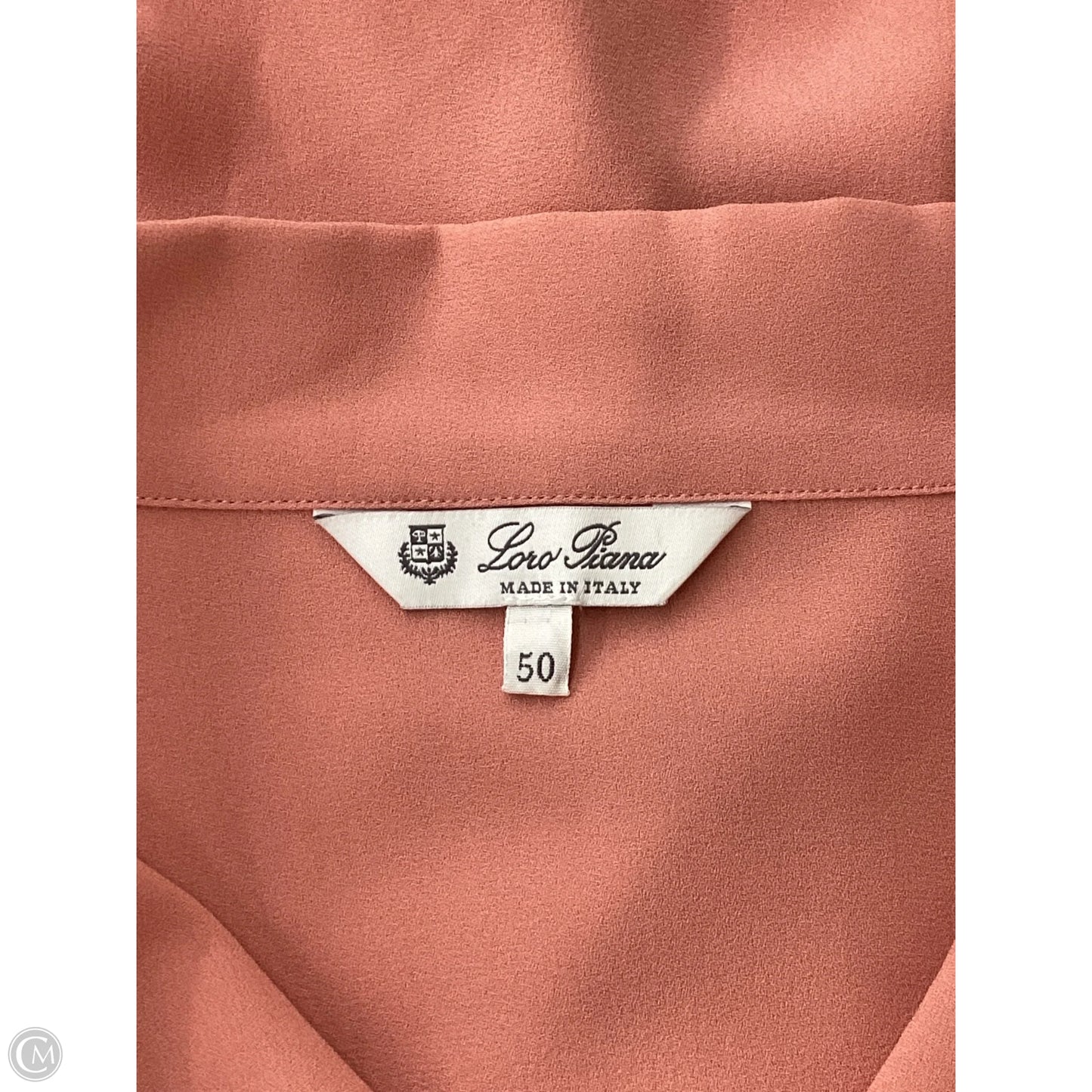 Blouse Luxury Designer By Loro Piana In Coral, Size: Xxl