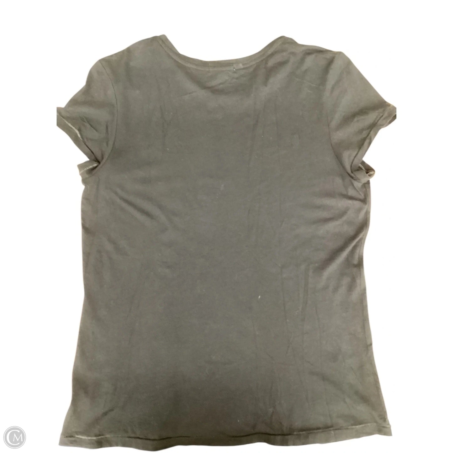 Top Short Sleeve Basic By Sundry In Black & Cream, Size: M