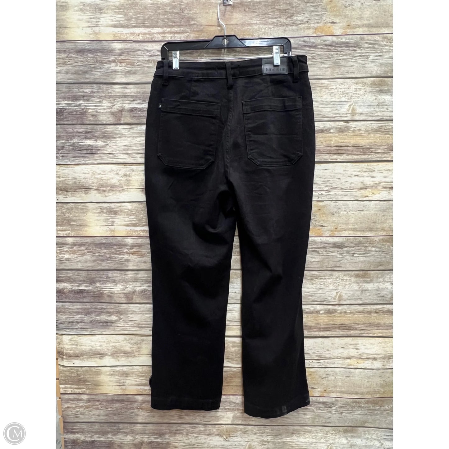 Jeans Straight By Judy Blue In Black Denim, Size: 14