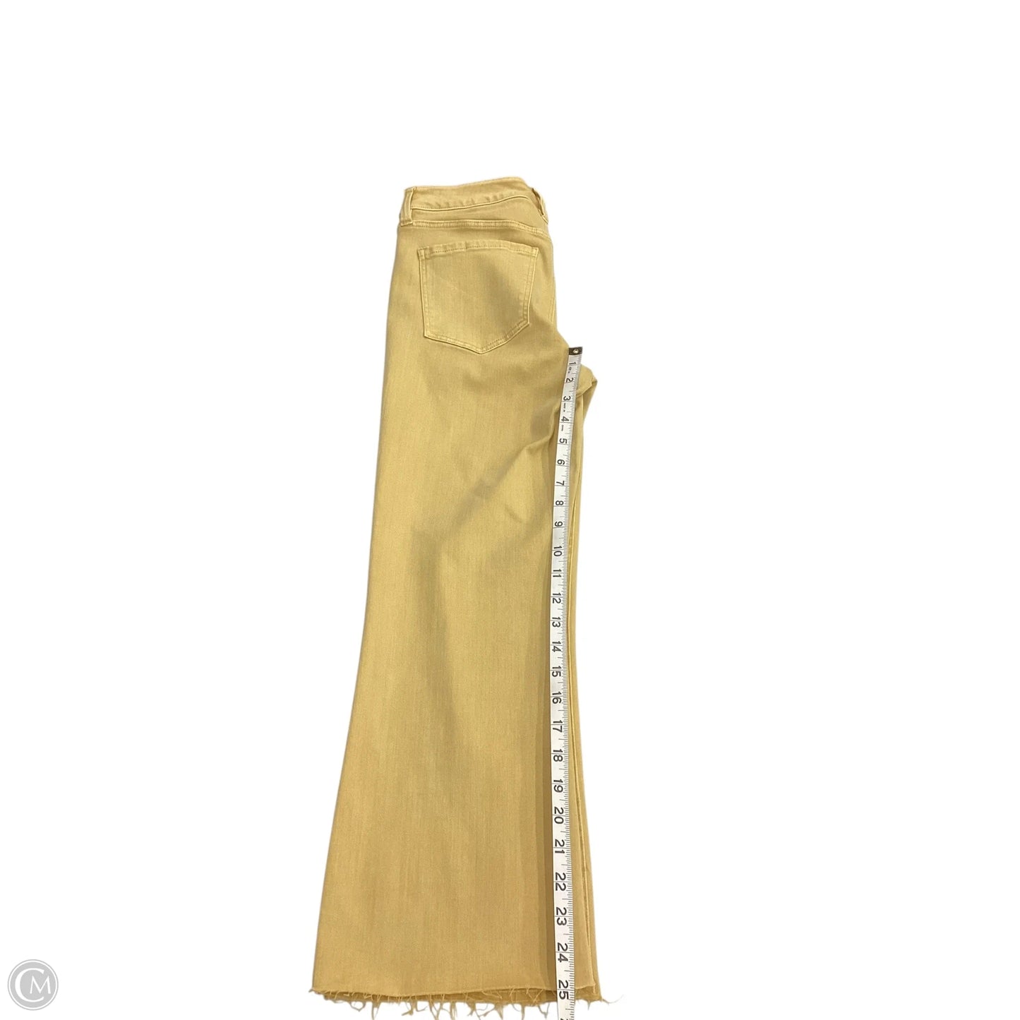 Jeans Straight By Liverpool In Yellow Denim, Size: 6