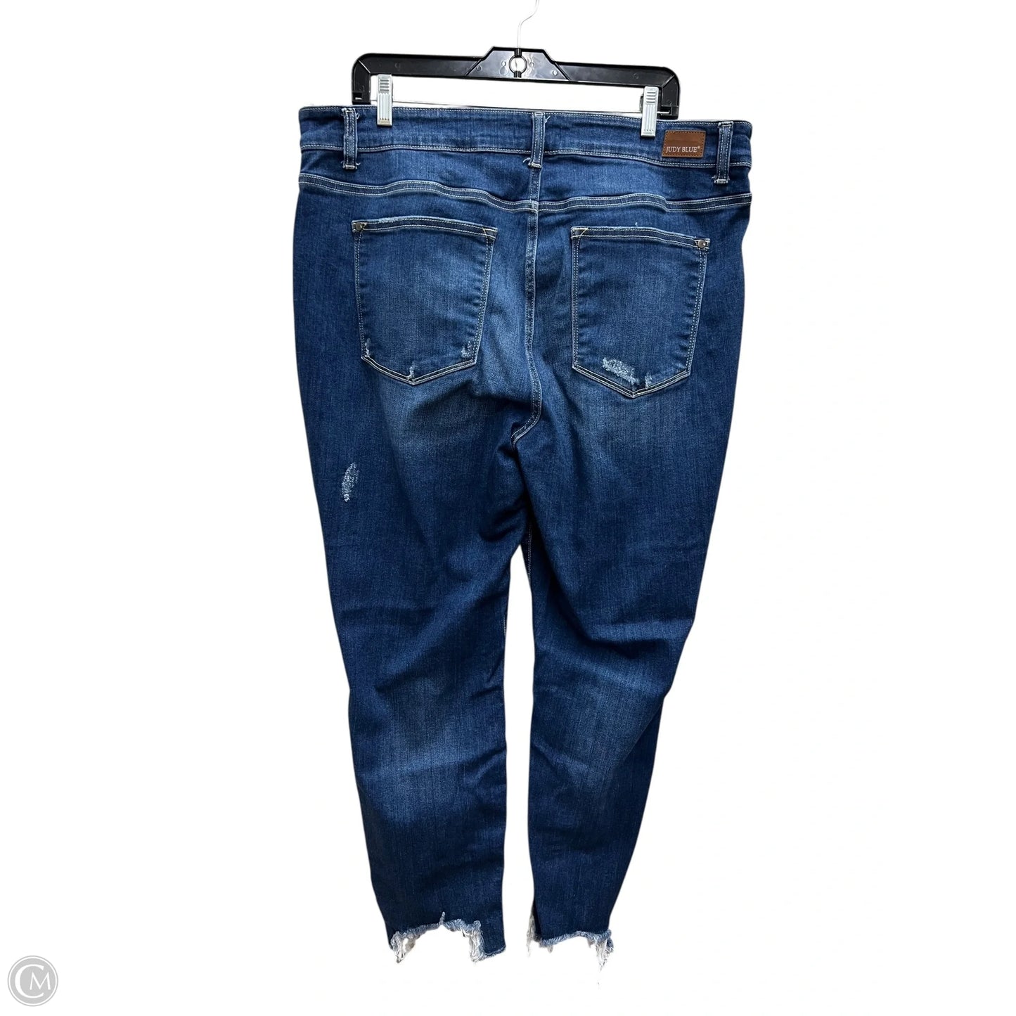 Jeans Skinny By Judy Blue In Blue Denim, Size: 20