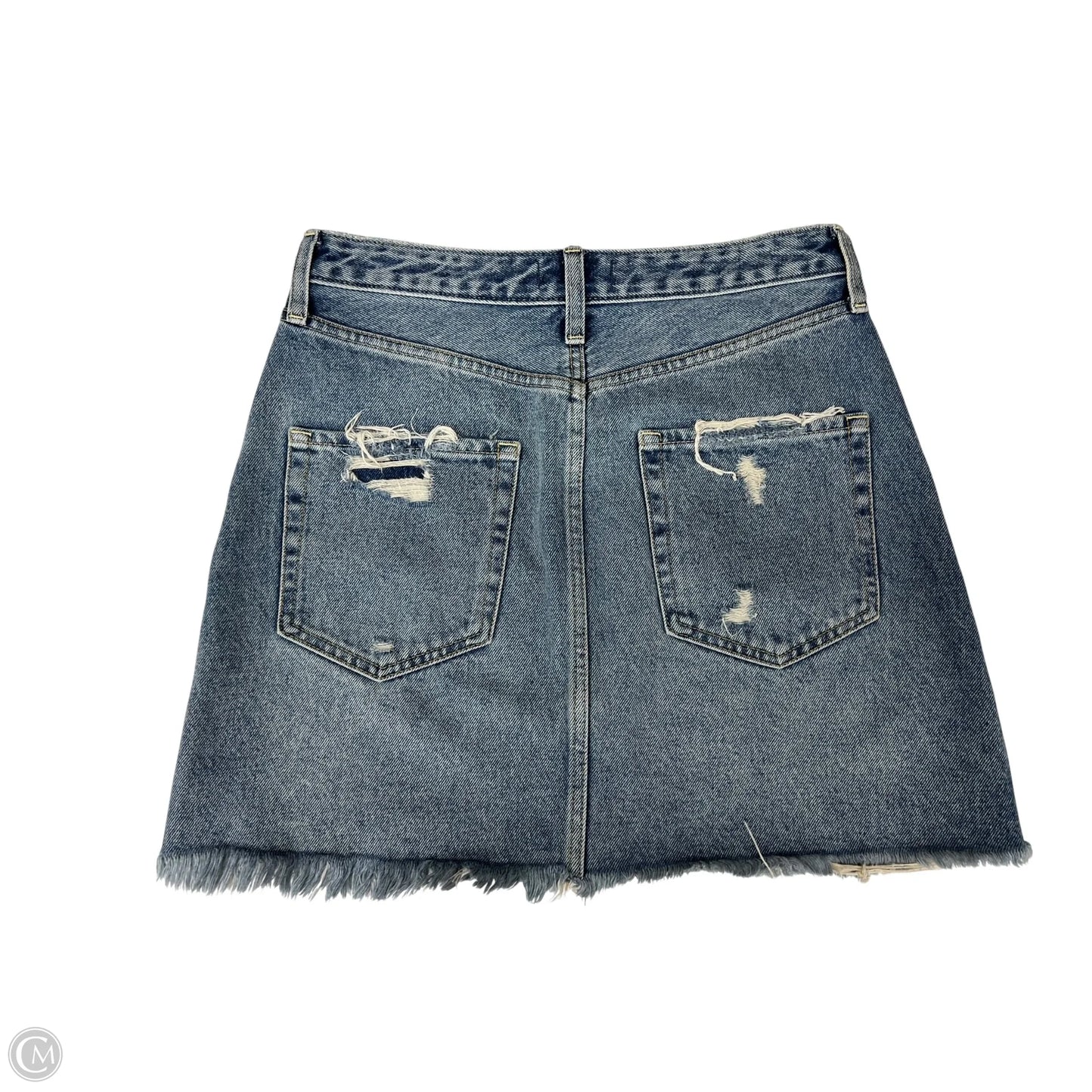 Skirt Mini & Short By Abercrombie And Fitch In Blue Denim, Size: 6