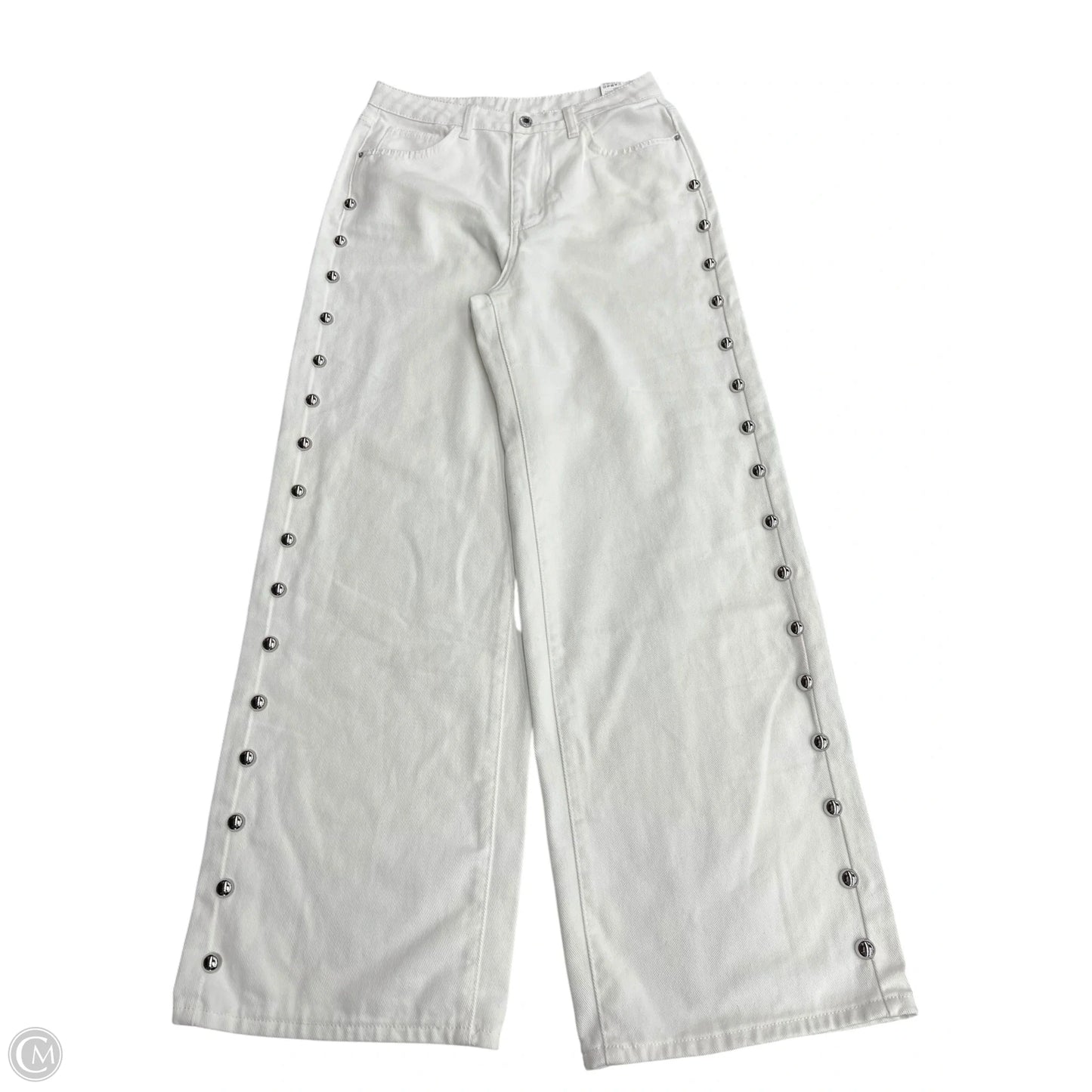 Jeans Wide Leg By Missguided In White, Size: 6
