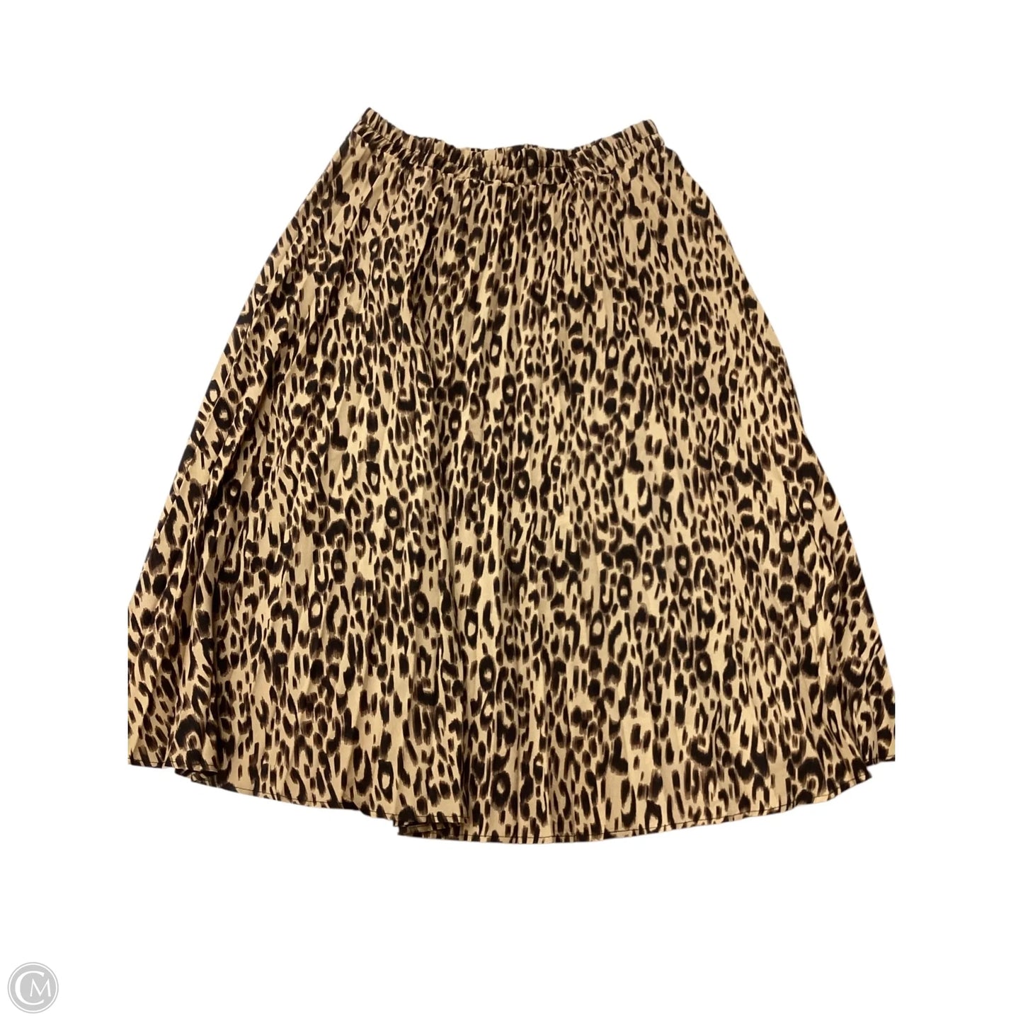 Skirt Midi By Clothes Mentor In Animal Print, Size: L