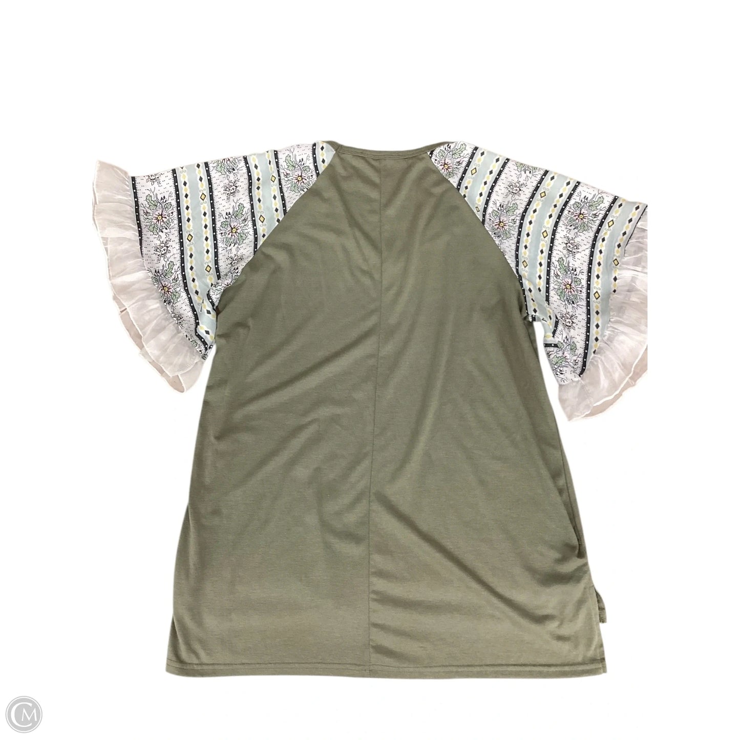 Top Short Sleeve By Miss Sparkling In Green, Size: S