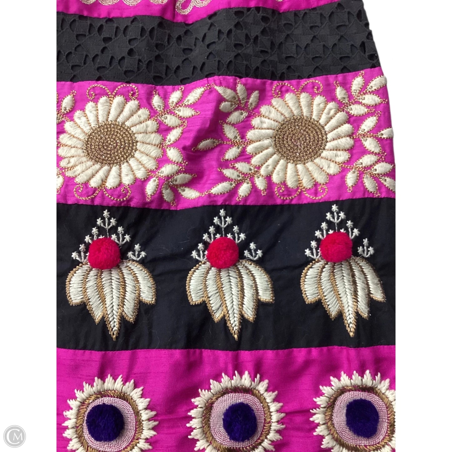 Skirt Mini & Short By Leifsdottir In Black & Purple, Size: 0