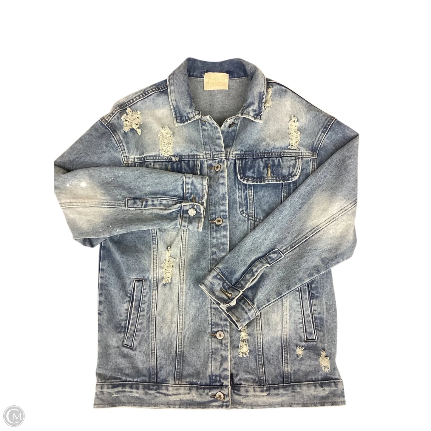 Jacket Denim By Judith March In Blue Denim, Size: S