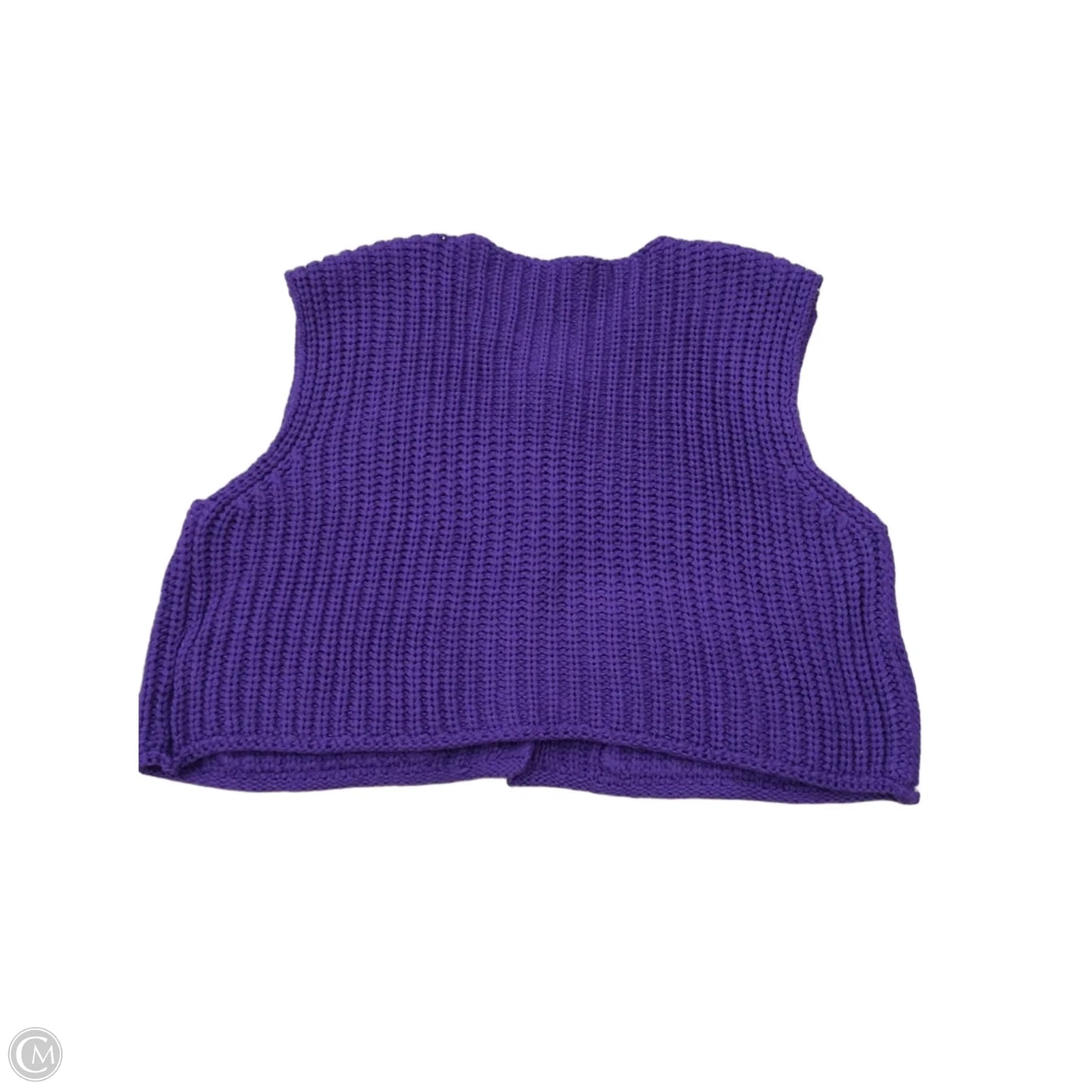 Vest Sweater By Shein In Purple, Size: L