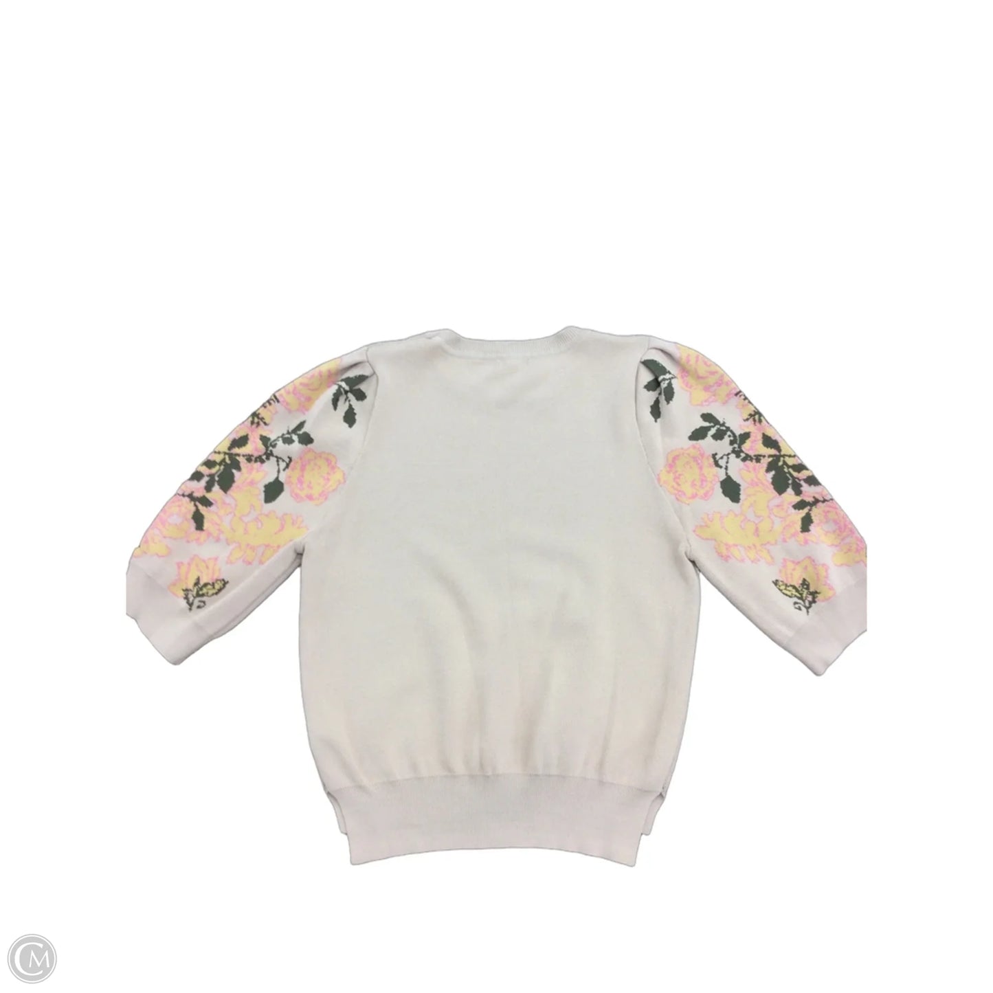 Sweater Short Sleeve By En Creme In Tan, Size: S