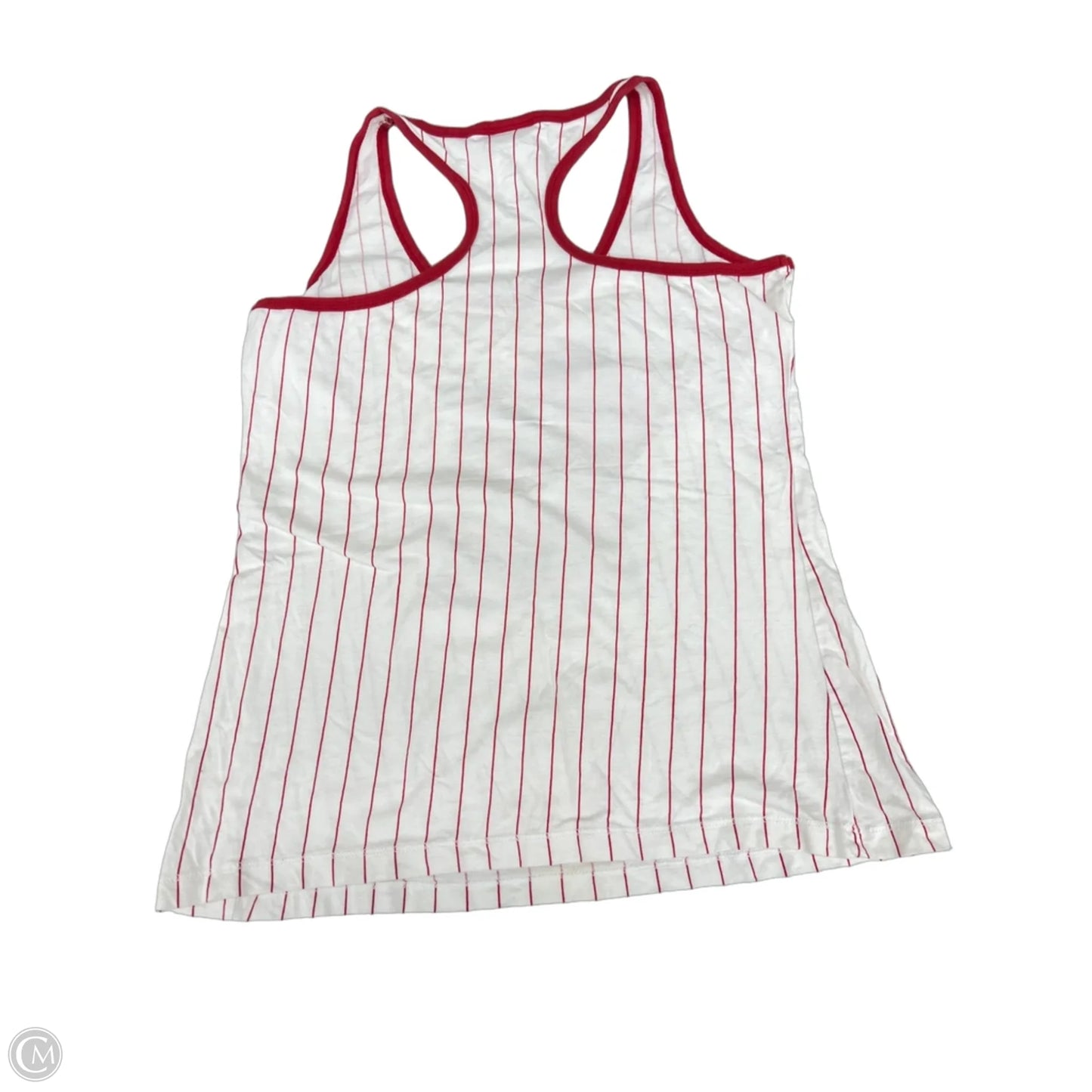 Tank Top By Clothes Mentor In Red & White, Size: L