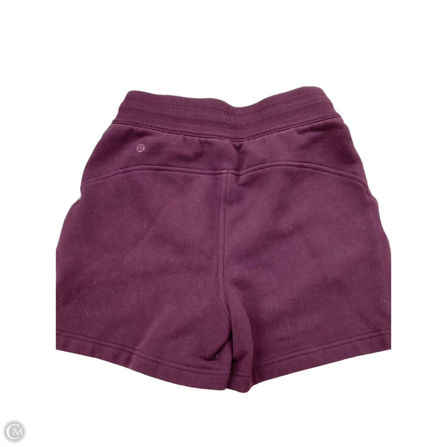 Athletic Shorts By Lululemon In Maroon, Size: 4