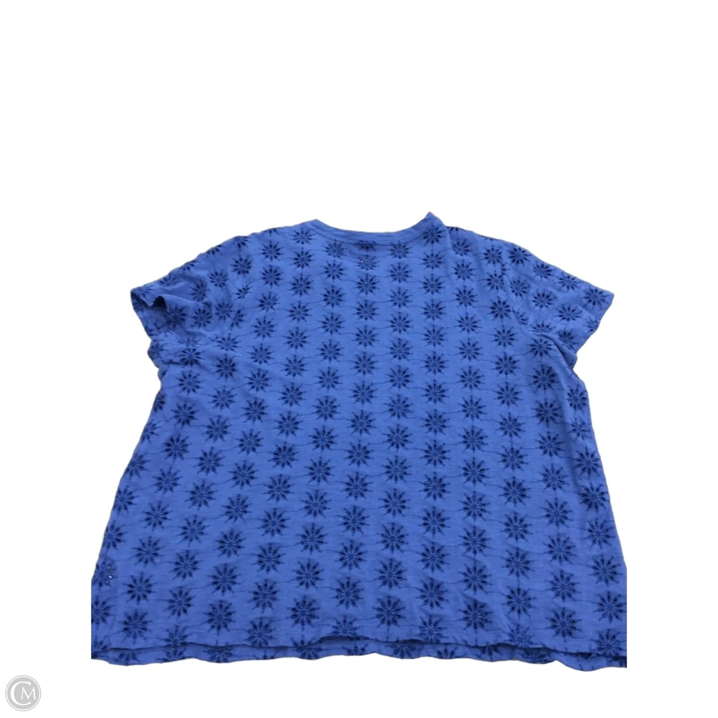 Top Short Sleeve By Maurices In Blue, Size: 2x