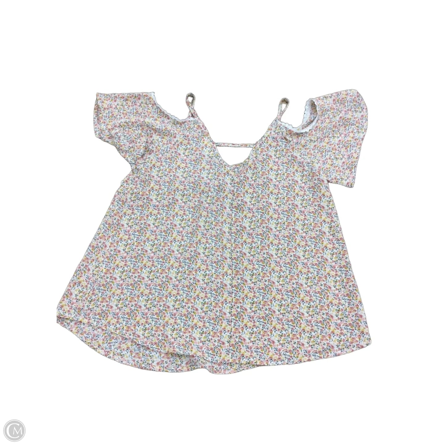 Top Short Sleeve By Sienna Sky In Floral Print, Size: Xs
