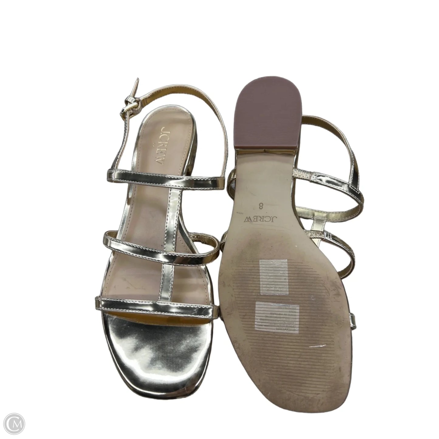 Sandals Flats By J. Crew In Gold, Size: 8