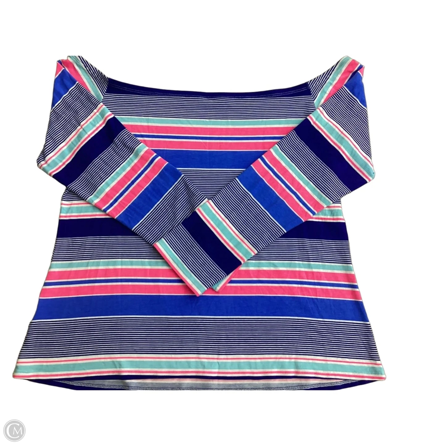 Top Long Sleeve Designer By Lilly Pulitzer In Striped Pattern, Size: Xl