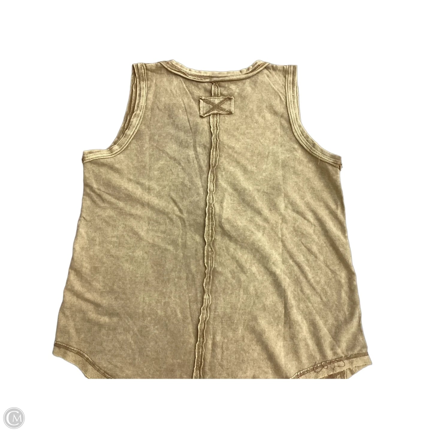 Top Sleeveless By Zenana In Tan, Size: L