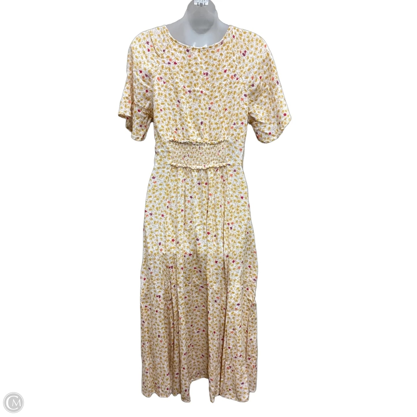 Dress Casual Midi By Free People In Yellow, Size: S