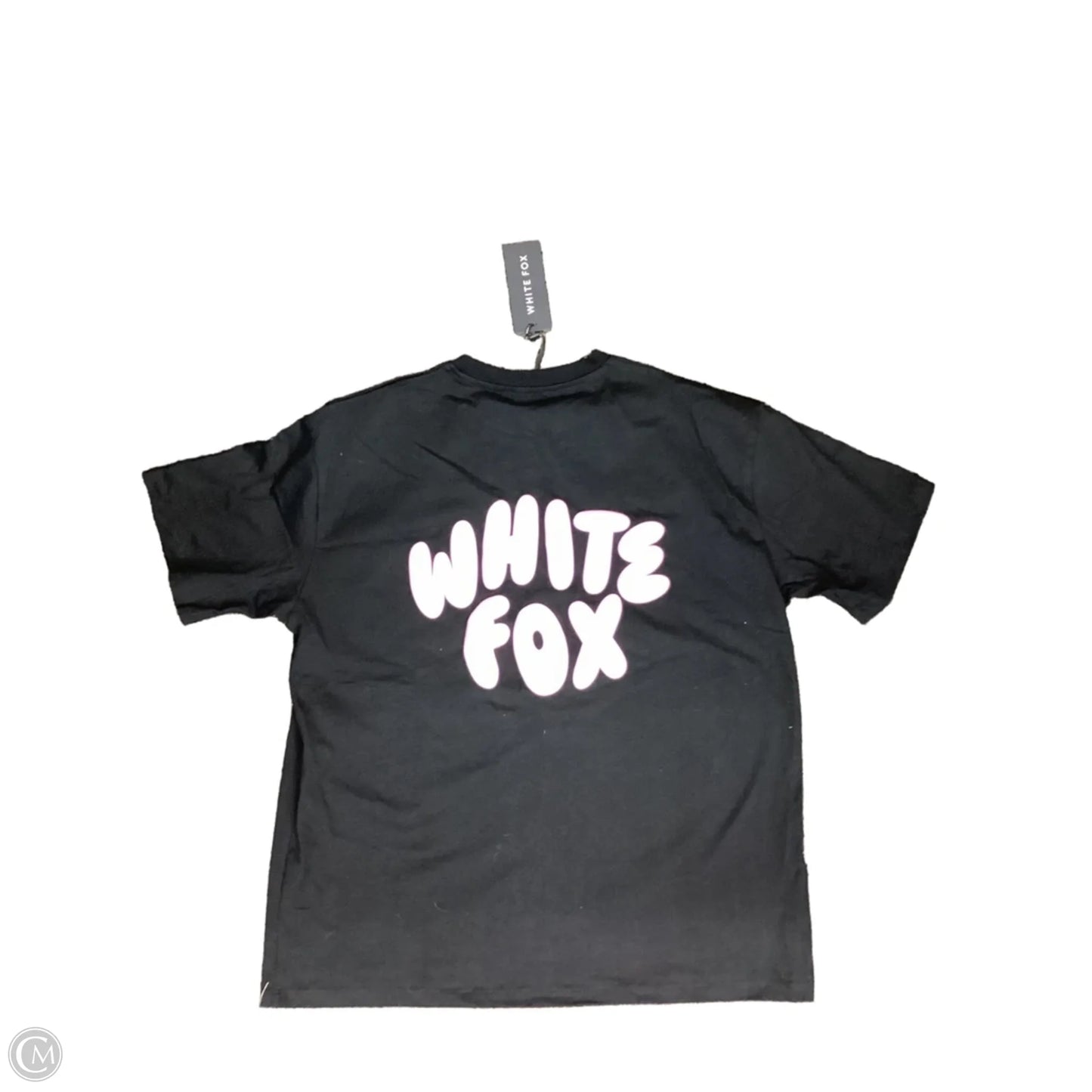 Top Short Sleeve Basic By White Fox In Black, Size: L