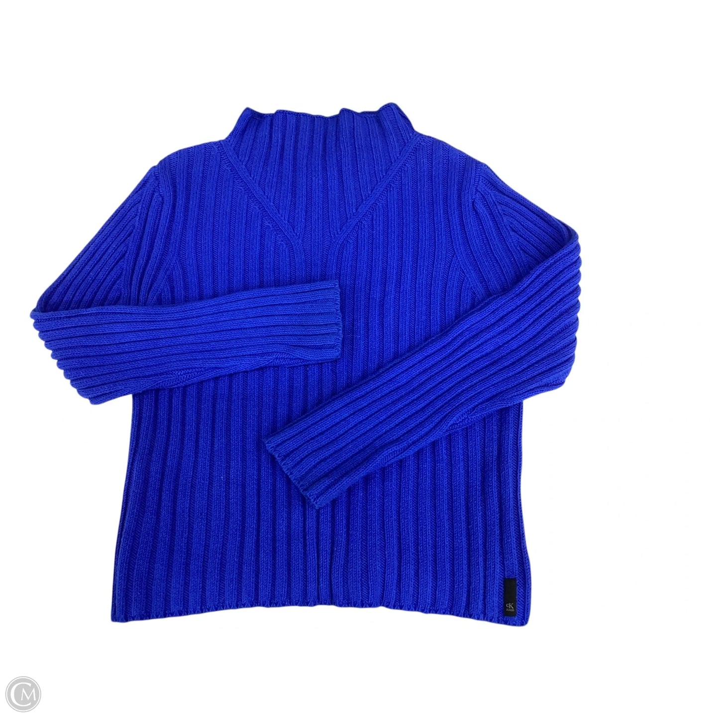 Sweater By Calvin Klein In Blue, Size: L