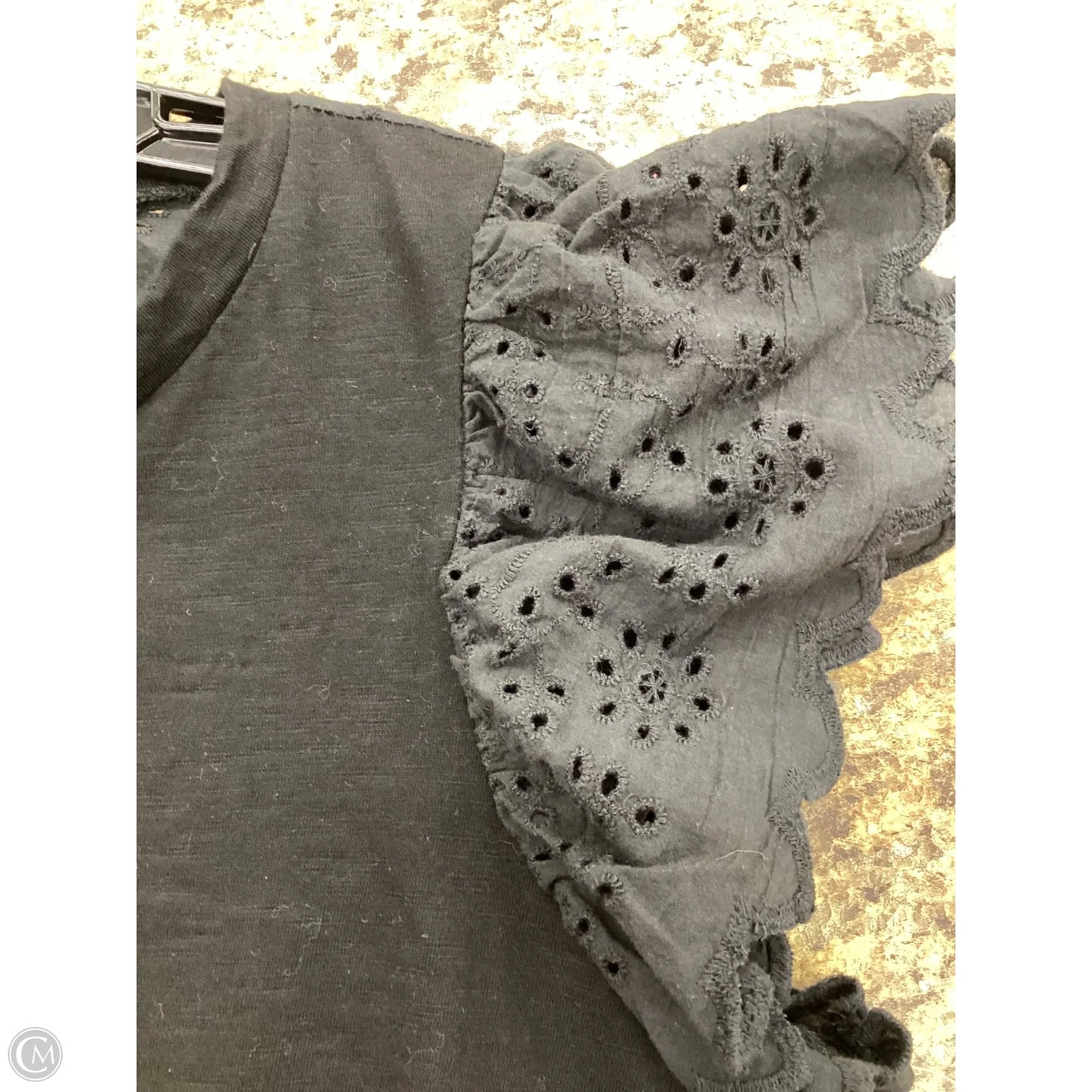 Top Short Sleeve By Clothes Mentor In Black, Size: Xl