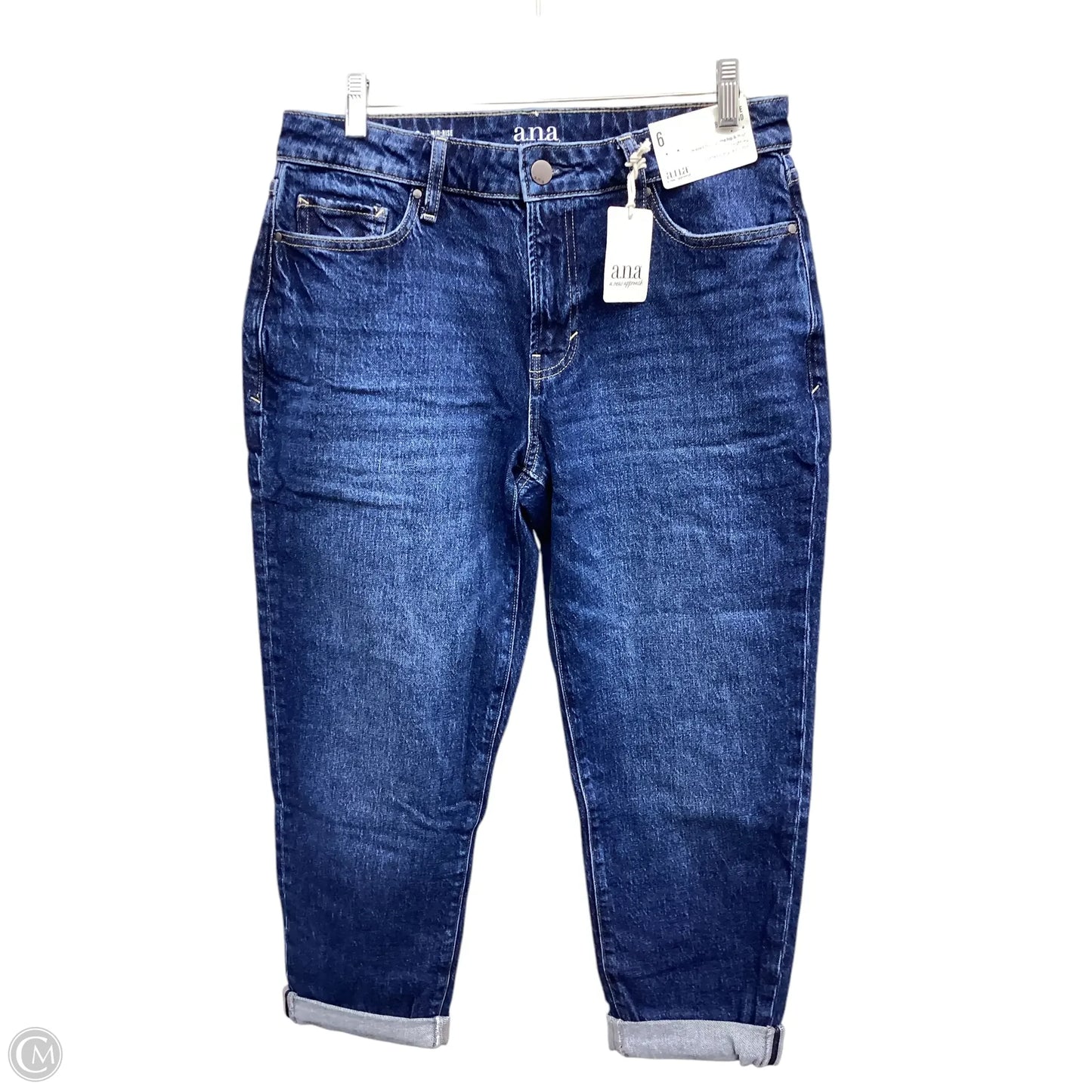 Jeans Boyfriend By Ana In Blue Denim, Size: 6