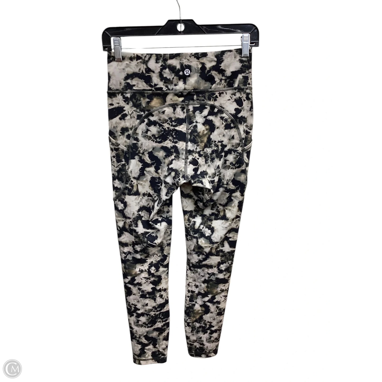 Athletic Leggings By Lululemon In Black & Brown, Size: S