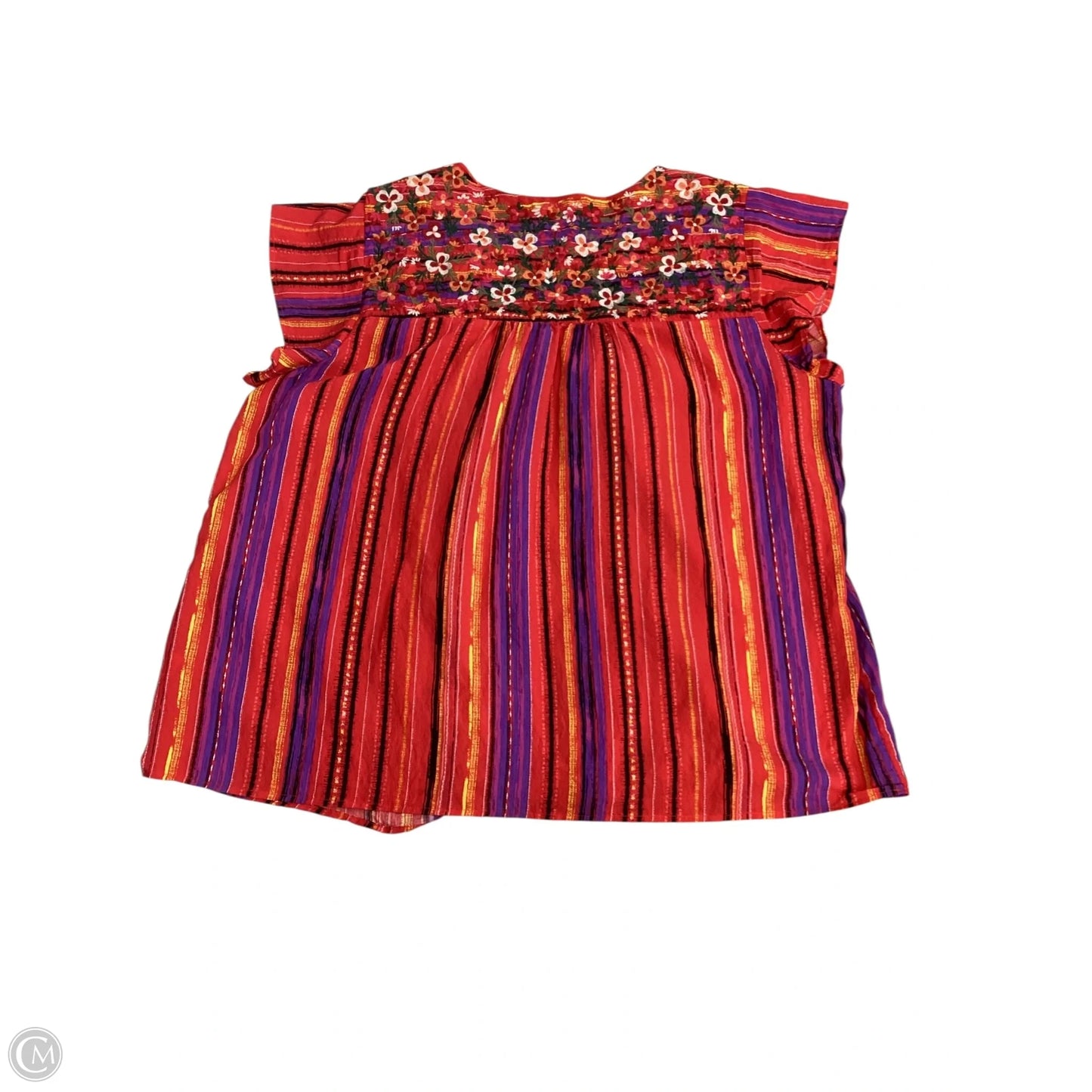 Top Sleeveless By Savanna Jane In Purple & Red, Size: 3x