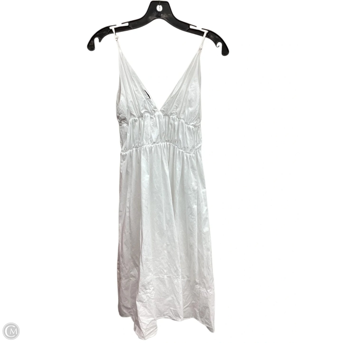 Dress Casual Midi By Zara In White, Size: L
